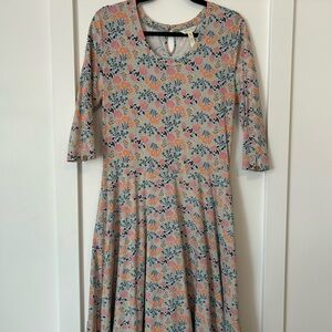 Matilda Jane Floral Patterned Dress with 3/4 Sleeves